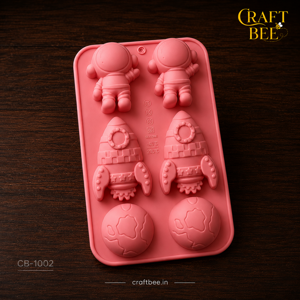 Craft Bee Premium Silicone Rocket & Astronaut Resin Mould| CB-1002